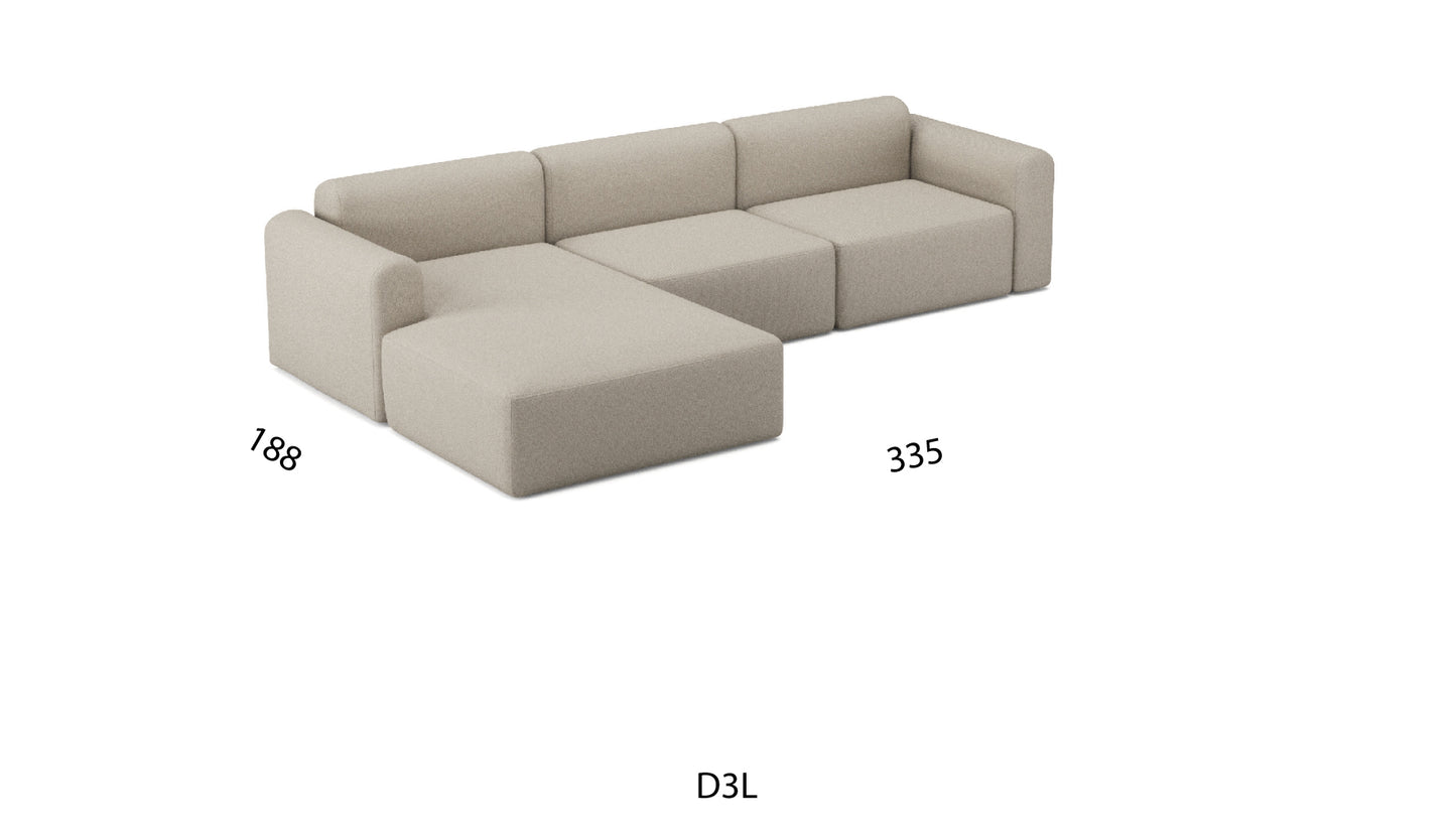 RUND sectional sofa D3L