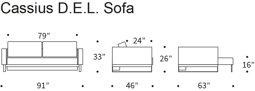 Queen sofa bed Cassius D.E.L.